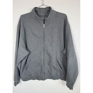 LL Bean Multi Sport‎ Lifestyle Sweatshirt Full Zip Charcoal Size XXL Performance